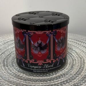 BBW Vampire Blood 3 Wick Scented Candle NWT